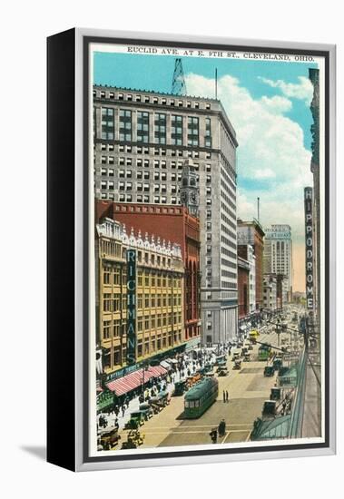 Cleveland, Ohio - Euclid Avenue, Hippodrome Exterior-Lantern Press-Framed Stretched Canvas