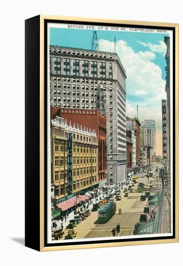 Cleveland, Ohio - Euclid Avenue, Hippodrome Exterior-Lantern Press-Framed Stretched Canvas