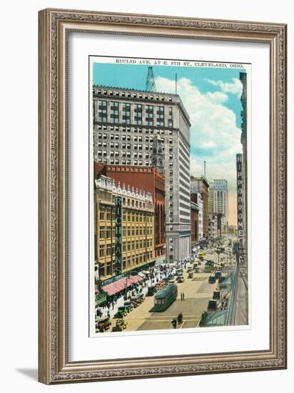 Cleveland, Ohio - Euclid Avenue, Hippodrome Exterior-Lantern Press-Framed Art Print