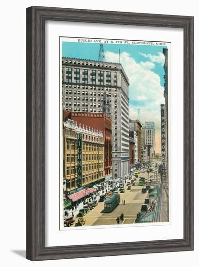 Cleveland, Ohio - Euclid Avenue, Hippodrome Exterior-Lantern Press-Framed Art Print