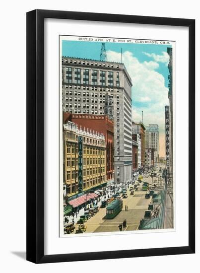 Cleveland, Ohio - Euclid Avenue, Hippodrome Exterior-Lantern Press-Framed Art Print