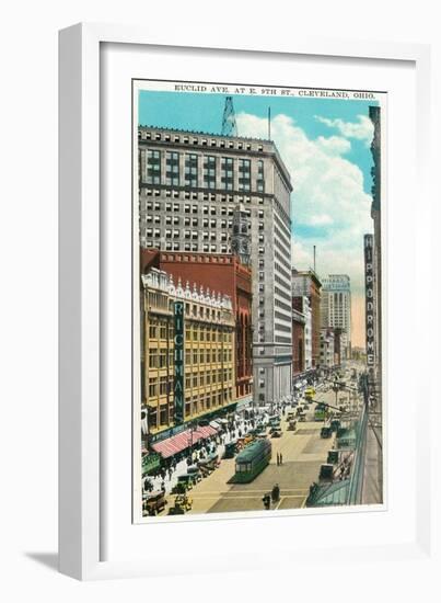 Cleveland, Ohio - Euclid Avenue, Hippodrome Exterior-Lantern Press-Framed Art Print