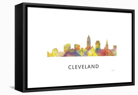 Cleveland Ohio Skyline-Marlene Watson-Framed Premier Image Canvas