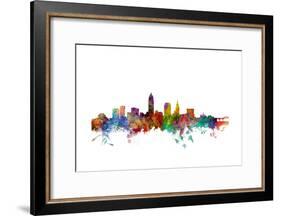 Cleveland Ohio Skyline-Michael Tompsett-Framed Art Print