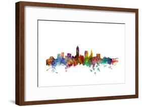 Cleveland Ohio Skyline-Michael Tompsett-Framed Art Print