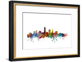 Cleveland Ohio Skyline-Michael Tompsett-Framed Art Print