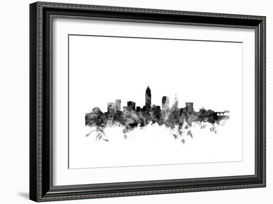 Cleveland Ohio Skyline-Michael Tompsett-Framed Art Print