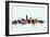 Cleveland Ohio Skyline-Michael Tompsett-Framed Premium Giclee Print