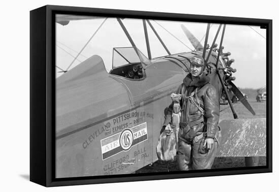 Cleveland Pittsburgh Air Mail-null-Framed Stretched Canvas