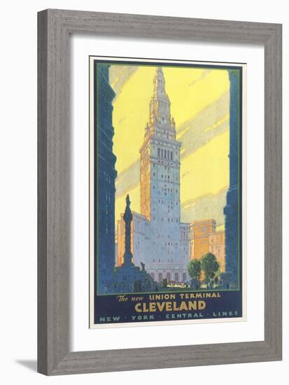 Cleveland Union Terminal-null-Framed Premium Giclee Print