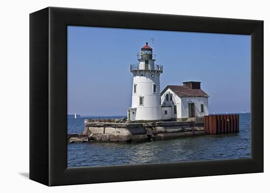 Cleveland West Pierhead Lighthouse, Ohio, USA-Joe Restuccia III-Framed Premier Image Canvas