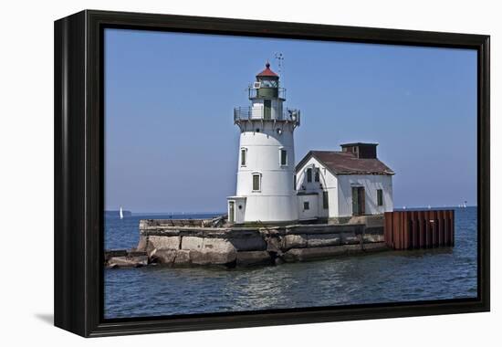 Cleveland West Pierhead Lighthouse, Ohio, USA-Joe Restuccia III-Framed Premier Image Canvas