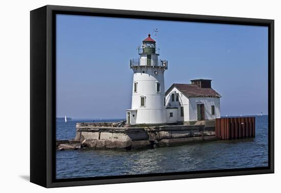 Cleveland West Pierhead Lighthouse, Ohio, USA-Joe Restuccia III-Framed Premier Image Canvas