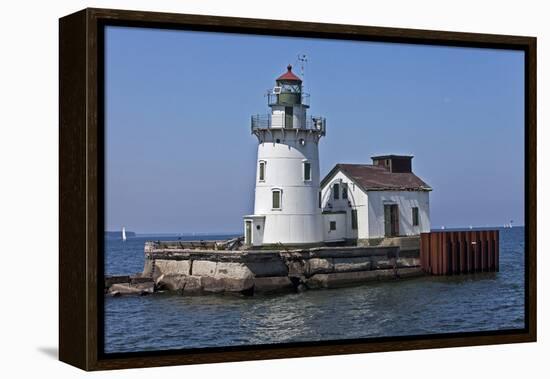 Cleveland West Pierhead Lighthouse, Ohio, USA-Joe Restuccia III-Framed Premier Image Canvas