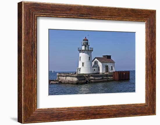 Cleveland West Pierhead Lighthouse, Ohio, USA-Joe Restuccia III-Framed Photographic Print