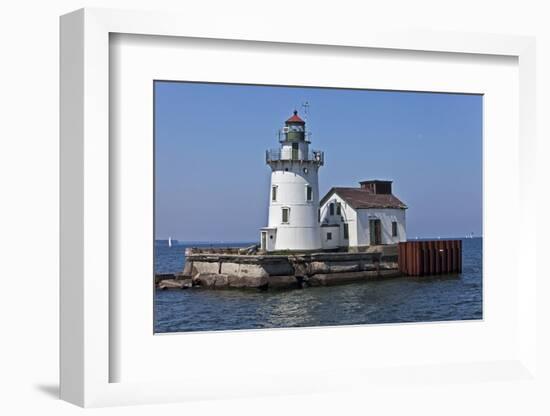 Cleveland West Pierhead Lighthouse, Ohio, USA-Joe Restuccia III-Framed Photographic Print