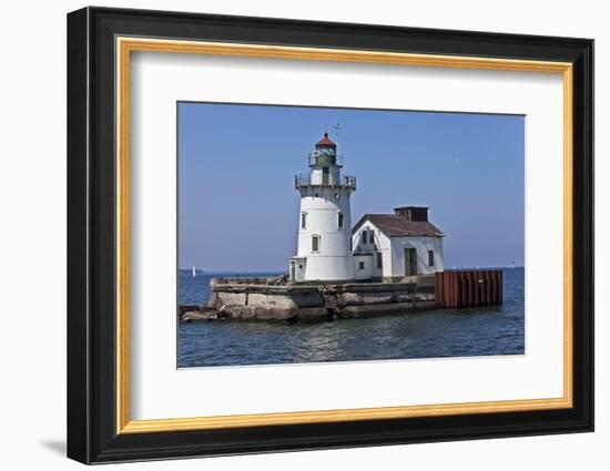 Cleveland West Pierhead Lighthouse, Ohio, USA-Joe Restuccia III-Framed Photographic Print