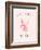 Clever Girl Pink print-Florent Bodart-Framed Giclee Print