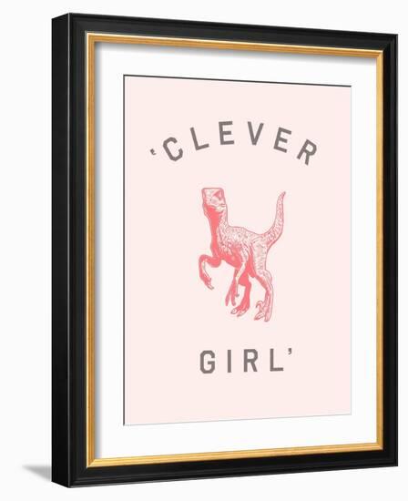 Clever Girl Pink print-Florent Bodart-Framed Giclee Print