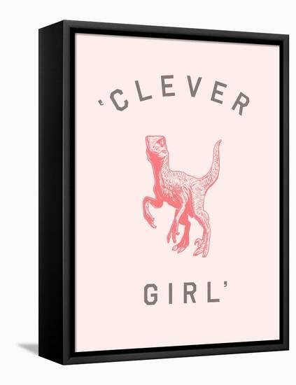 Clever Girl Pink print-Florent Bodart-Framed Premier Image Canvas