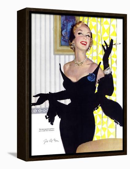 Clever Woman Are Dangerous Too  - Saturday Evening Post "Leading Ladies", August 5, 1950 pg.32-Joe deMers-Framed Premier Image Canvas