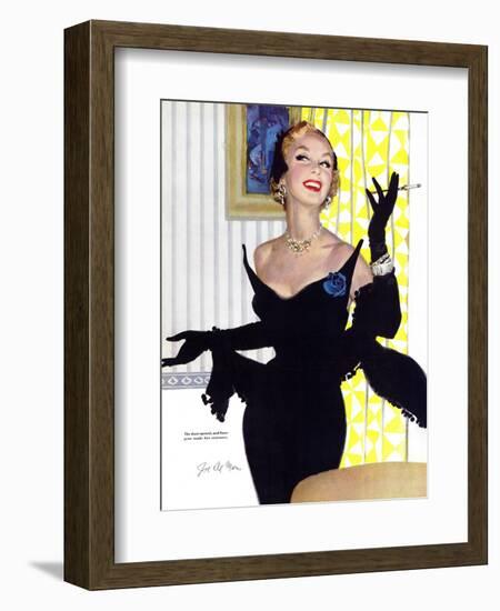 Clever Woman Are Dangerous Too  - Saturday Evening Post "Leading Ladies", August 5, 1950 pg.32-Joe deMers-Framed Giclee Print