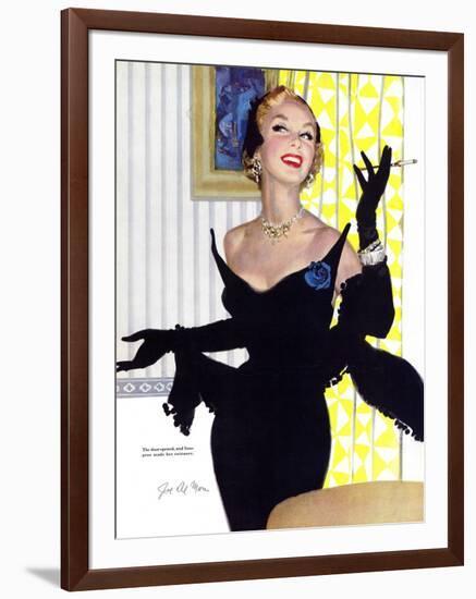 Clever Woman Are Dangerous Too  - Saturday Evening Post "Leading Ladies", August 5, 1950 pg.32-Joe deMers-Framed Giclee Print