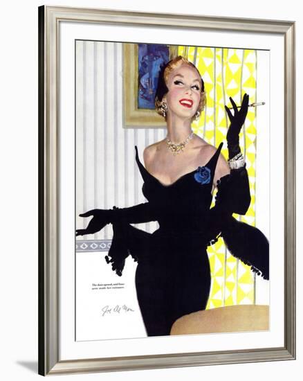 Clever Woman Are Dangerous Too  - Saturday Evening Post "Leading Ladies", August 5, 1950 pg.32-Joe deMers-Framed Giclee Print