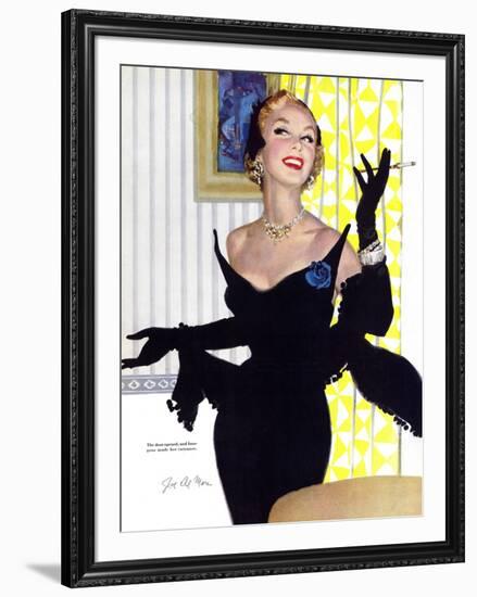 Clever Woman Are Dangerous Too  - Saturday Evening Post "Leading Ladies", August 5, 1950 pg.32-Joe deMers-Framed Giclee Print