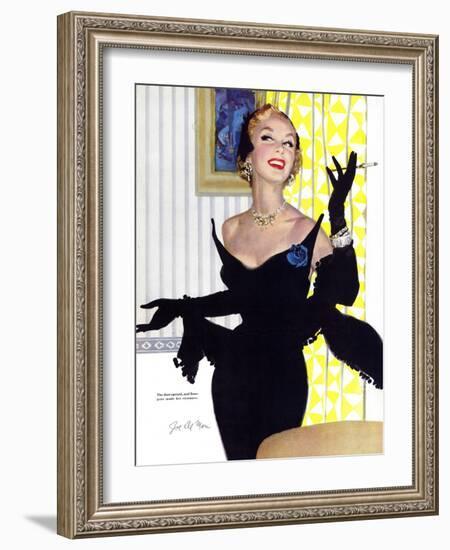 Clever Woman Are Dangerous Too  - Saturday Evening Post "Leading Ladies", August 5, 1950 pg.32-Joe deMers-Framed Giclee Print