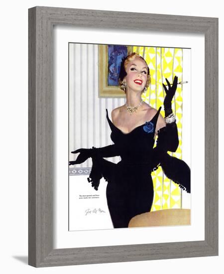 Clever Woman Are Dangerous Too  - Saturday Evening Post "Leading Ladies", August 5, 1950 pg.32-Joe deMers-Framed Giclee Print