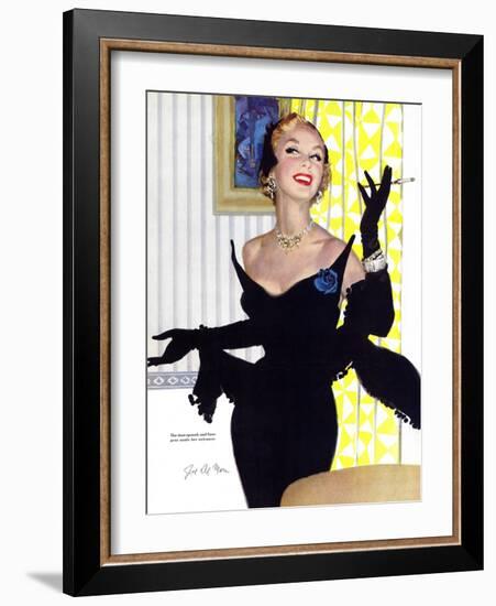Clever Woman Are Dangerous Too  - Saturday Evening Post "Leading Ladies", August 5, 1950 pg.32-Joe deMers-Framed Giclee Print