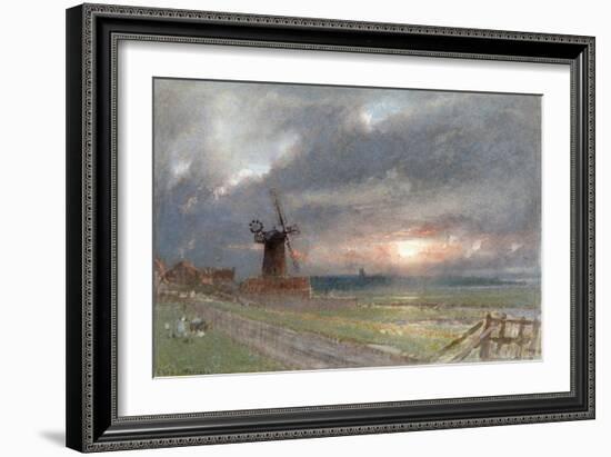 Cley, Norfolk, C1865-1932-Albert Goodwin-Framed Giclee Print