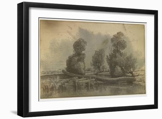 Cliche Verre - Landscape-Nicolas Louis Cabat-Framed Giclee Print