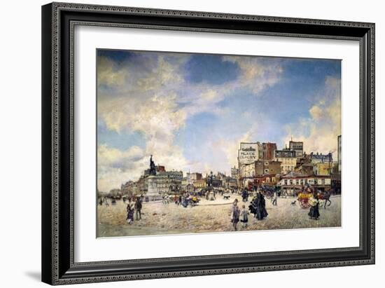 Clichy Palace in Paris (Place Clichy a Parigi)-Giovanni Boldini-Framed Giclee Print