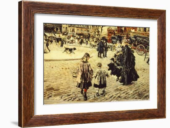 Clichy Square, Paris, 1874-Giovanni Boldini-Framed Giclee Print