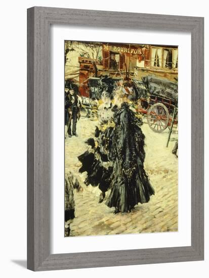 Clichy Square, Paris-Giovanni Boldini-Framed Giclee Print