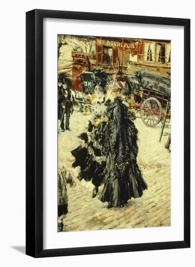 Clichy Square, Paris-Giovanni Boldini-Framed Giclee Print