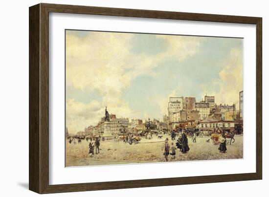 Clichy Square, Paris-Giovanni Boldini-Framed Giclee Print