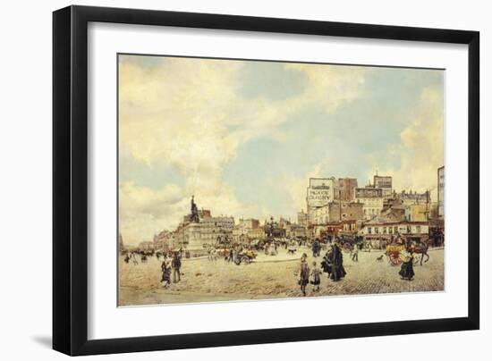 Clichy Square, Paris-Giovanni Boldini-Framed Giclee Print