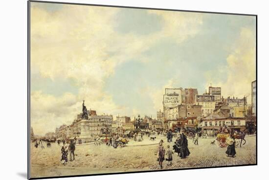 Clichy Square, Paris-Giovanni Boldini-Mounted Giclee Print