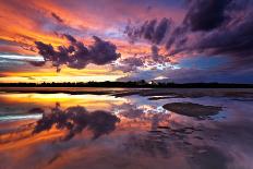 Sunrise from the bottom of Waipio Valley, in Koala coast, Big Island, Hawaii, USA-ClickAlps-Photographic Print