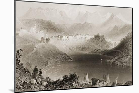 Clifden, Connemara, County Galway, Ireland, from 'scenery and Antiquities of Ireland' by George…-William Henry Bartlett-Mounted Giclee Print