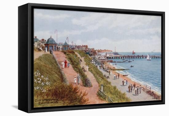 Cliff and Promenade, Clacton-On-Sea-Alfred Robert Quinton-Framed Premier Image Canvas