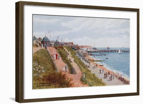 Cliff and Promenade, Clacton-On-Sea-Alfred Robert Quinton-Framed Giclee Print