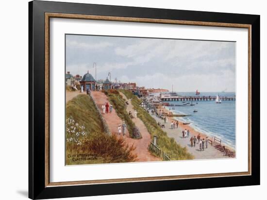 Cliff and Promenade, Clacton-On-Sea-Alfred Robert Quinton-Framed Giclee Print