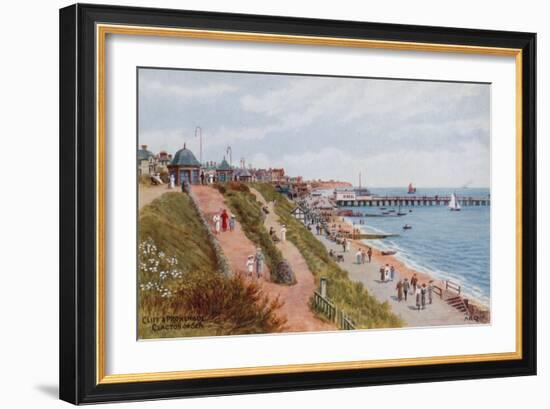 Cliff and Promenade, Clacton-On-Sea-Alfred Robert Quinton-Framed Giclee Print