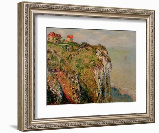 Cliff at Dieppe, 1882-Claude Monet-Framed Giclee Print