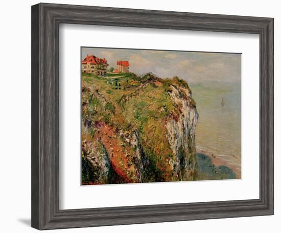 Cliff at Dieppe, 1882-Claude Monet-Framed Giclee Print