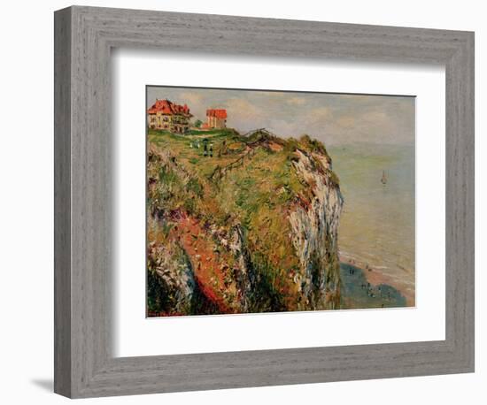 Cliff at Dieppe, 1882-Claude Monet-Framed Giclee Print